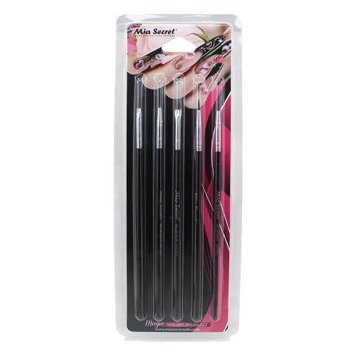 Mia Secret Professional Nail System 5 pcs Nail Art Brush Set (NB-5P)