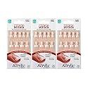 KISS Salon Acrylic French Nails Kit Pet Peeve Real Short (3 PACK) Beauty & Personal Care KISS
