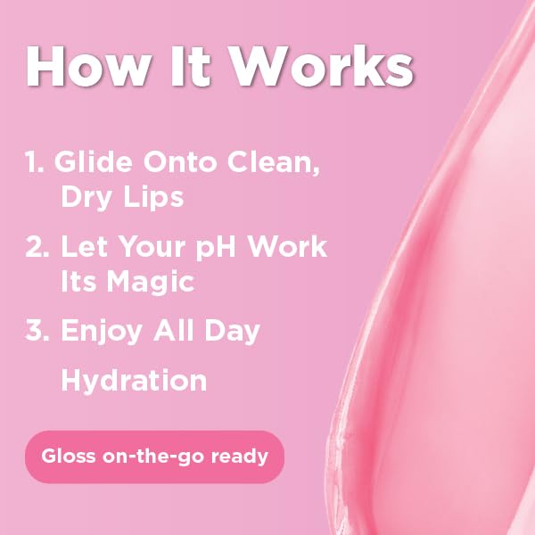 LIVAURA Tinted Lip Gloss for Women, pH Activated Hydrating, Moisturizing, Shiny Lipgloss, Non Sticky LipGloss, Glossy Lip Tint, Lip Shine, Smooth Lip