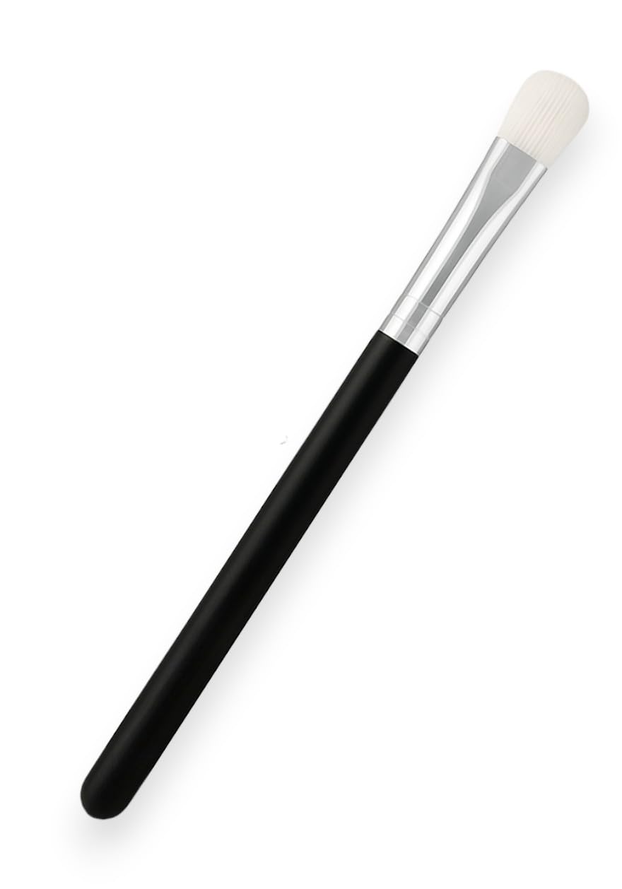 F.A.R.A.H Straight To The Lid 265 - Precision Eyeshadow Brush for Lid Application - Vegan Bristles with Brass Ferrule & Wooden Handle - Deluxe Edition