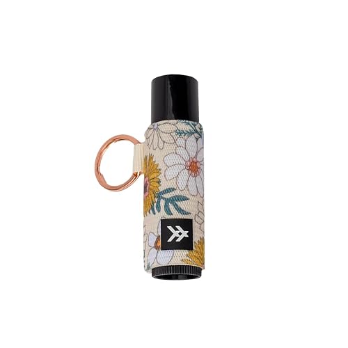 Thread Wallets Elastic Chapstick and Lip Gloss Holder Keychain (Blossom)