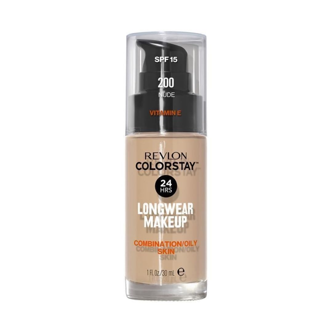 Revlon Color Stay Liquid Makeup for Combination/Oily Skin, Nude, 1.0 Fluid Ounce
