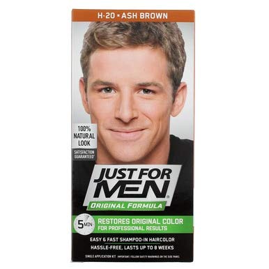 JUST FOR MEN Hair Color H-20 Ash Brown 1 Each (Pack of 6)