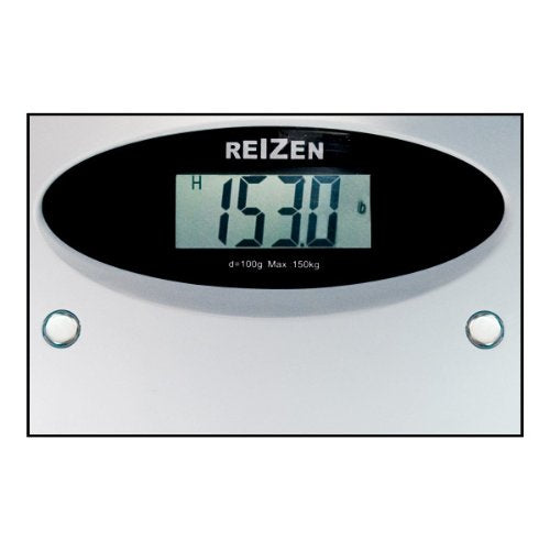 Reizen Talking Bathroom Scale - English/Spanish Voice, LCD Display, Red, Plastic, Up to 330 lbs