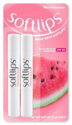 Softlips Lip Protectant SPF 20 Watermelon 0.07 oz, 2-Count (Pack of 6) Beauty and Personal Care SoftLips