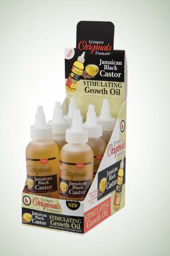 Originals by Africa's Best Therapy Jamaican Black Castor Oil Stimulating Growth Oil, Naturally Repairs and Prevents Hair Damage & Breakage