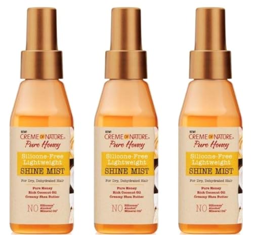 Creme Of Nature Pure Honey Shine Mist 4 Ounce (118ml) (Pack of 3)