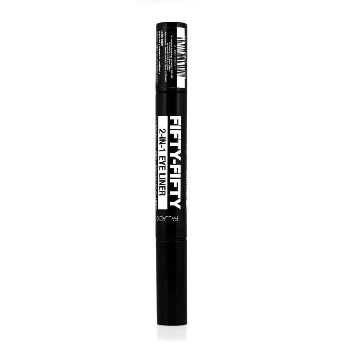Palladio Fifty-Fifty Eye Liquid Liner, Dual Ended, Professional Eye Styling, Ultra-Soft Kajal crayon and Super Precise Fiber Tip Liner, Smoky