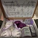 Spa Pure Luxury Lavender Spa - 3 XL Bath Fizzies, 2 XL Shower Steamers, 3.5 oz Whipped Soap Scrub, Goat Milk Soap, Shower Gel (Lavender Essential Oil)
