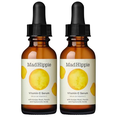 Mad Hippie Vitamin C Serum for Face - Hyaluronic Acid, Ferulic Acid & Vitamin E, Anti-Aging, Glow Up Essentials, Cruelty-Free Skin Care, 1.02 Oz