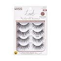 KISS Lash Couture Naked Drama Collection False Eyelashes Multipack 01 with Cushion Flexi Band, Style 'Ruffle', Full & Fluffy Volume, 4 Pairs Fake…