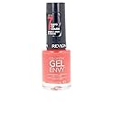 Revlon ColorStay Gel Envy Longwear Nail Polish, with Built-in Base Coat & Glossy Shine Finish, in Red/Coral, 630 Long Shot, 0.4 oz