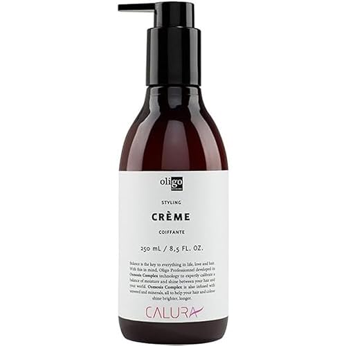 Oligo Professionnel - Calura Styling Creme - Moisturizing hair cream with frizz control - Great for blowouts - Hydrating formula for curly
