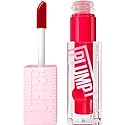 MAYBELLINE Lifter Gloss Lifter Plump, Plumping Lip Gloss with Chili Pepper and 5% Maxi-Lip, Red Flag, Sheer Red, 1 Count