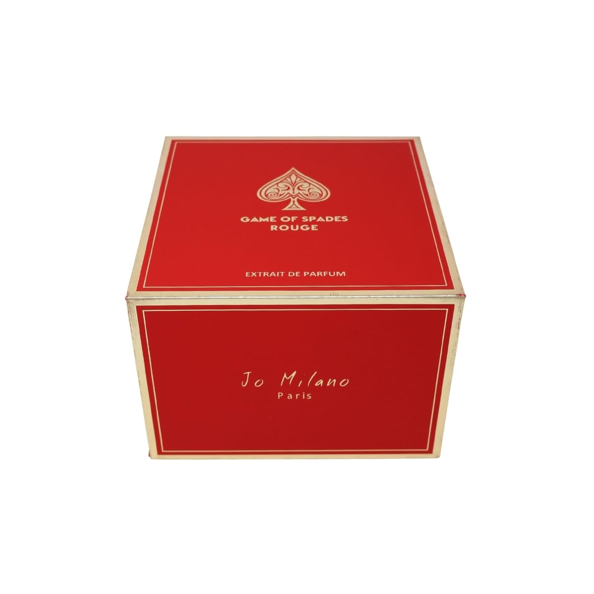 Jo Milano Game of Spades ROUGE EXTRAIT 4-Piece Gift Set Unisex, (3.4 Oz Extrait de Parfum Spray + 6.8 Oz Body Cleanser + 6.8 Oz Body Cream + 0.27 Oz