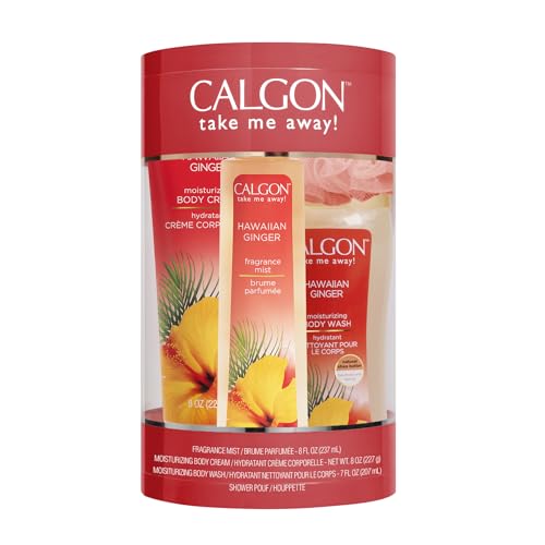 Calgon Hawaiian Ginger Body Care 4-Piece Gift Set Box Beauty & Personal Care Calgon