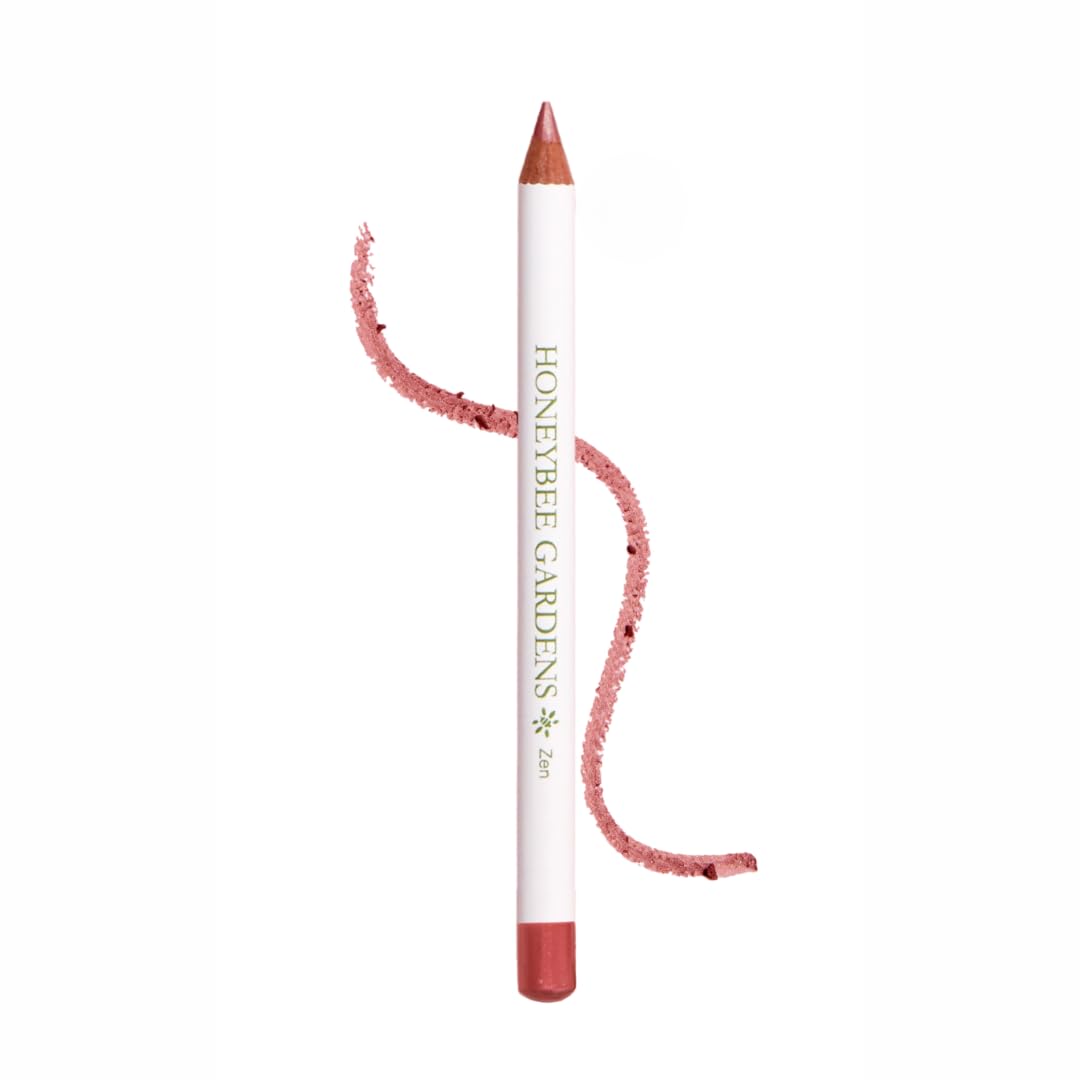 Honeybee Gardens Irresistible Lip Liner In Zen, Warm Pink Color, Long-Lasting, Gluten-Free, Vegan, 0.04 oz
