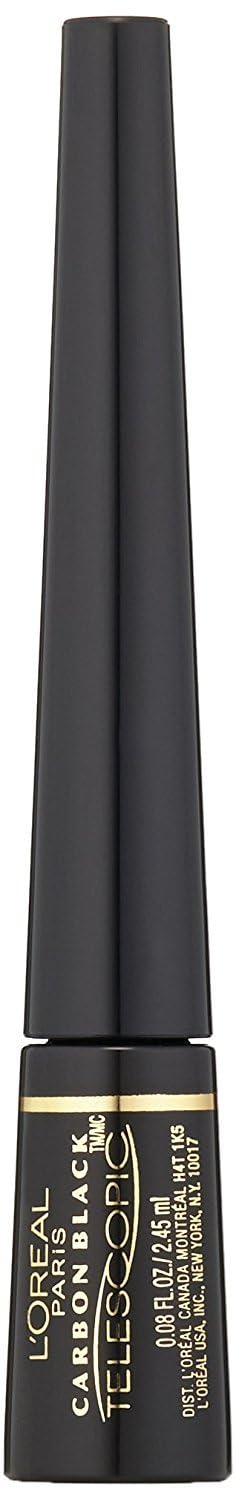 L'Oreal Paris Telescopic Precision Liquid Eyeliner, Carbon Black, 0.08 Oz