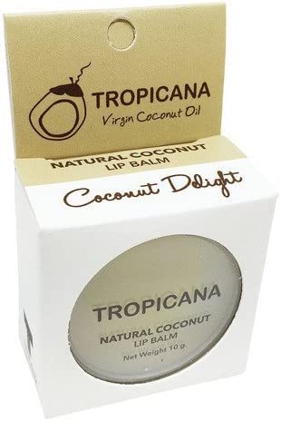 NEW!! TROPICANA NATURAL COCONUT LIP BALM (Coconut Delight) 10 g. by Thai Premium