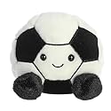 Aurora® Adorable Palm Pals™ Striker Soccerball™ Stuffed Animal - Pocket-Sized Play - Collectable Fun - Black 5 Inches
