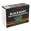 African Formula Black Soap 3.5 Ounce Shea Butter & Aloe Vera (Pack of 3)