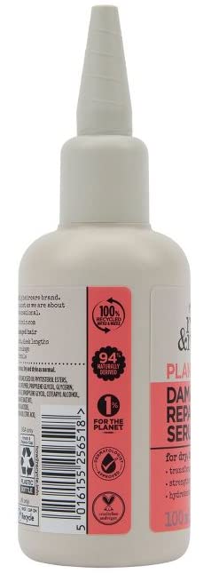 R R Rhyme & Reason Damage Repair Hair Serum 3.3 Fl Oz. For Dry & Damaged Hair. Reduce Hair Breakage. (1 Pack)