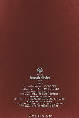 Franck Olivier Passion Eau de Toilette Spray for Men, 2.5 Ounce