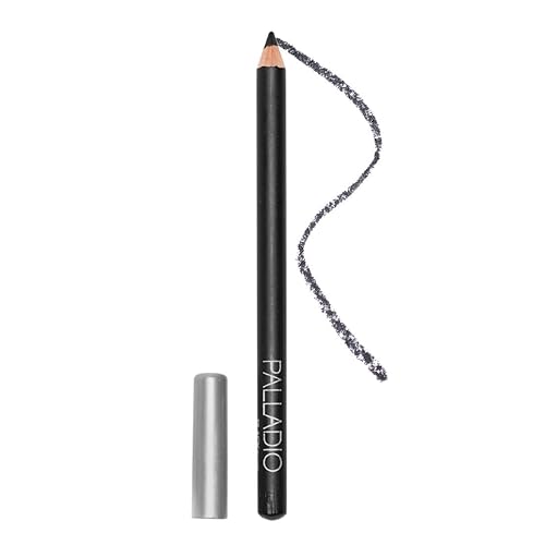Palladio Wooden Eyeliner Pencil, Thin Pencil Shape, Easy Application, Firm yet Smooth Formula, Perfectly Outlined Eyes, Contour and Line, Long
