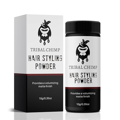 Tribal Chimp Hair Styling Powder for Men & Women - Hair Volumizer & Texture Powder for All Hair Types with Matte Finish - 24H Invisible Hold, Adds