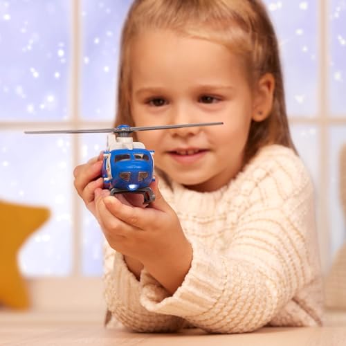 Driven by Battat 7" Rescue Helicopter Toy – Lights & Sounds, Opening Doors, Durable Vehicle with Realistic Details, Gift for Kids Ages 3+