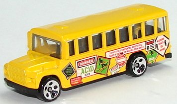 Hot Wheels School Bus Mixed Signals Series #4 of 4 1998 Basic Car Series Collector #736
