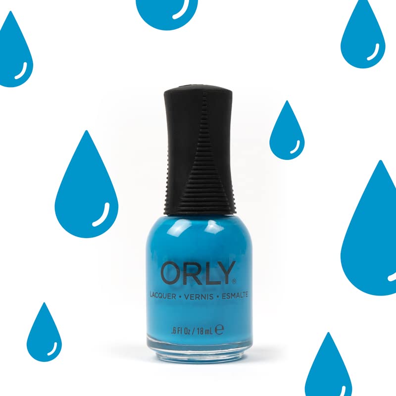 Orly Nail Polish 'Rinse & Repeat' |Sky Blue Creme Nail Lacquer from POP Lacquer Collection | 0.6fl oz Beauty & Personal Care Orly