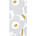 Boston International Marimekko Hand Towels for Bathroom Paper Guest Towels Disposable Gold Wedding Napkins Decorative Modern Silver Gold Pak 32
