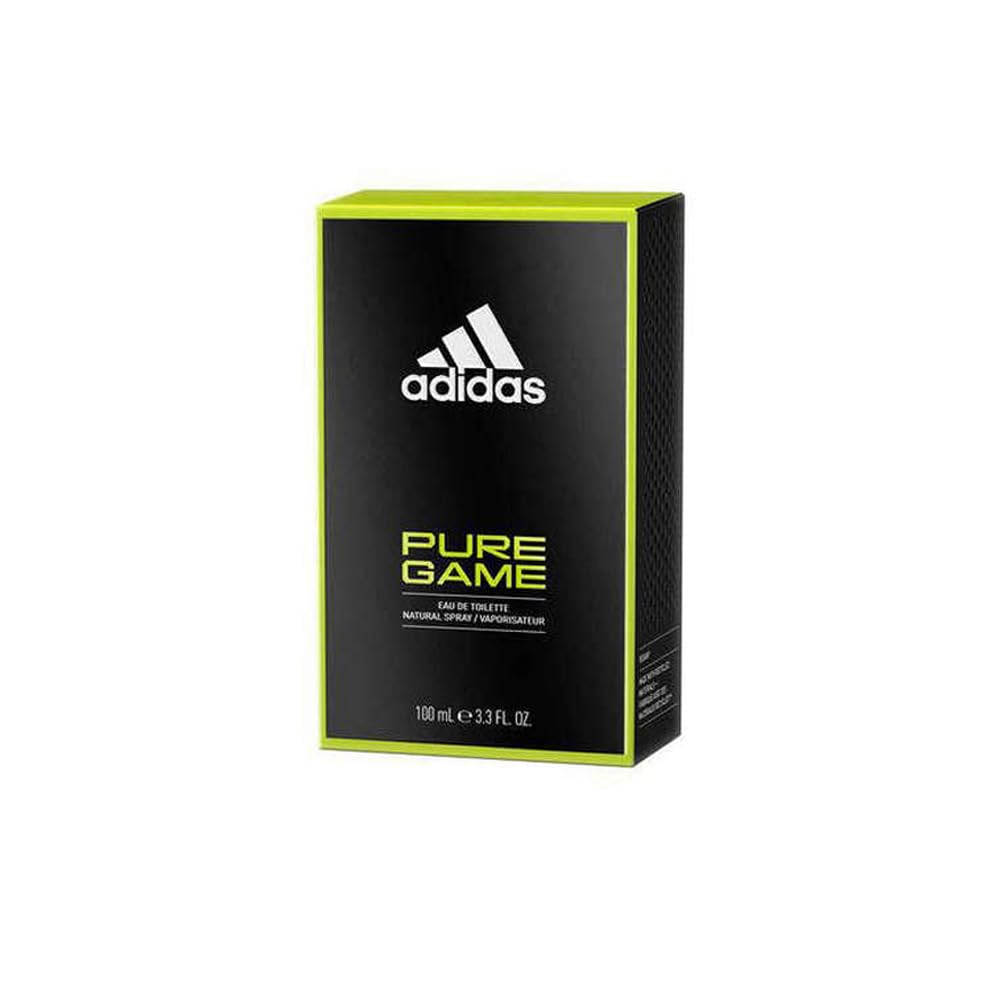 Adidas Eau de Toilette Spray for Men, Pure Game, 100 ml