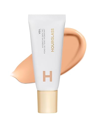 Hourglass Veil Hydrating Skin Tint, Dewy Tinted Moisturizer, Makeup and Skincare Benefits, Lightweight, Buildable Coverage, Vegan, Cruelty-Free