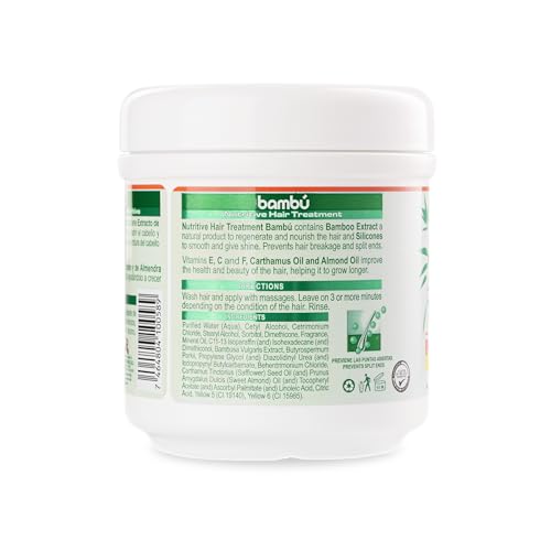 Silicon Mix Bamboo Nourishing Hair Treatment 16 ounces - Deep Conditioning Mask for Strong, Hydrated, and Revitalized Hair, Restores Shine, Softness