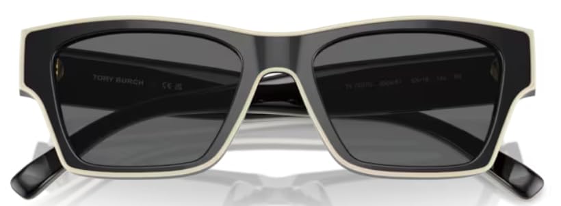 Tory Burch Sunglasses TY 7207 U 200487 Black/Ivory Dark Grey