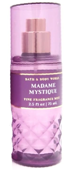 Bath and Body Works Travel Size Fine Fragrance Mist - Classic and Seasonal Scents - 2.5 fl oz each (Madame Mystique) (Madame Mystique)