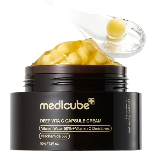 medicube Capsule Cream with Deep Vitamin C | Liposome Vitamin C Golden Capsule for Radiance & Firm-Looking Skin | Hydrating Glow Gel Texture | Korean Beauty and Personal Care medicube Default Title