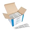 ForPro Professional Collection O-Files Foam Board, Double-Sided Manicure Nail File, 100/180 Grit, Individually-Wrapped, 6" L x .75" W, White