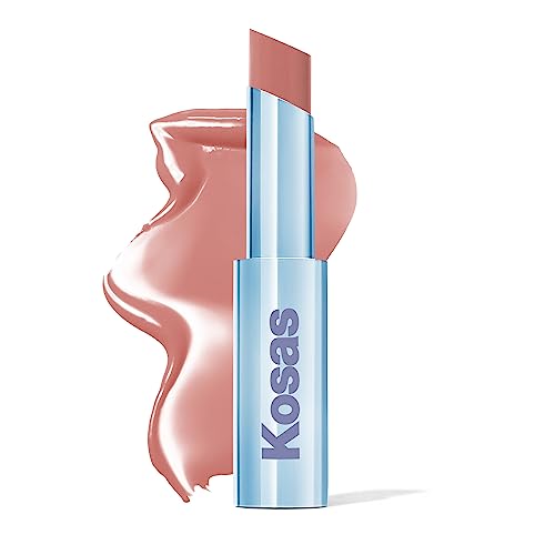 Kosas Wet Stick Moisturizing Shiny Sheer Lipstick with Ceramides, Hyaluronic acid, Peptides and Mango Butter - Soothes, Softens, and Moisturizes Lips
