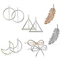Drayas Minimalism Style Hair Clip for Women?Metal Hair Clips Geometric Patterns Hair Barrettes, Leaf Bowknot Hollow Round Triangle Moon hollow Hair