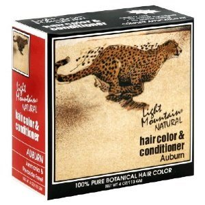 Light Mountain Hair Color/Conditioner - Organic - Auburn - 4 oz