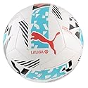 Puma Unisex Orbita LaLiga 1 Machine Stitched Soccer Ball, White-Multicolor AH25, 3