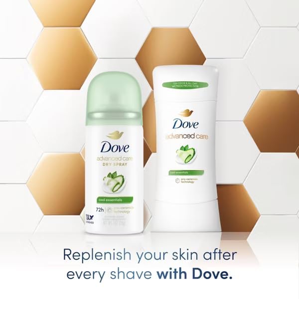 Dove Advanced Care Cool Essentials Antiperspirant & Deodorant Dry Spray - (72-Hour Sweat & Odor Protection Cool Fresh Scent with Pear and Cucumber Beauty and Personal Care Dove