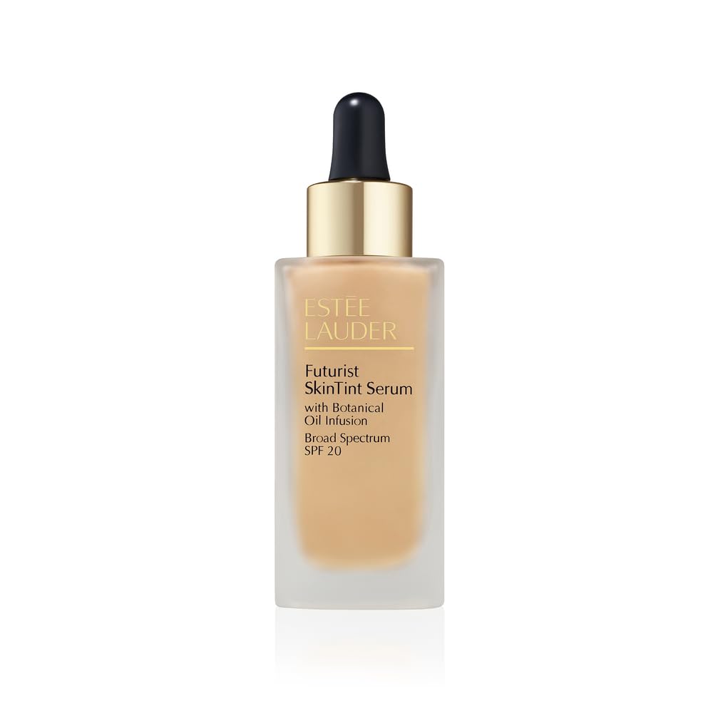 Estée Lauder Futurist Skin Tint Serum Foundation SPF 20 with Glycerin | Light Coverage, 1.0 Fl Oz, 1W1 Bone