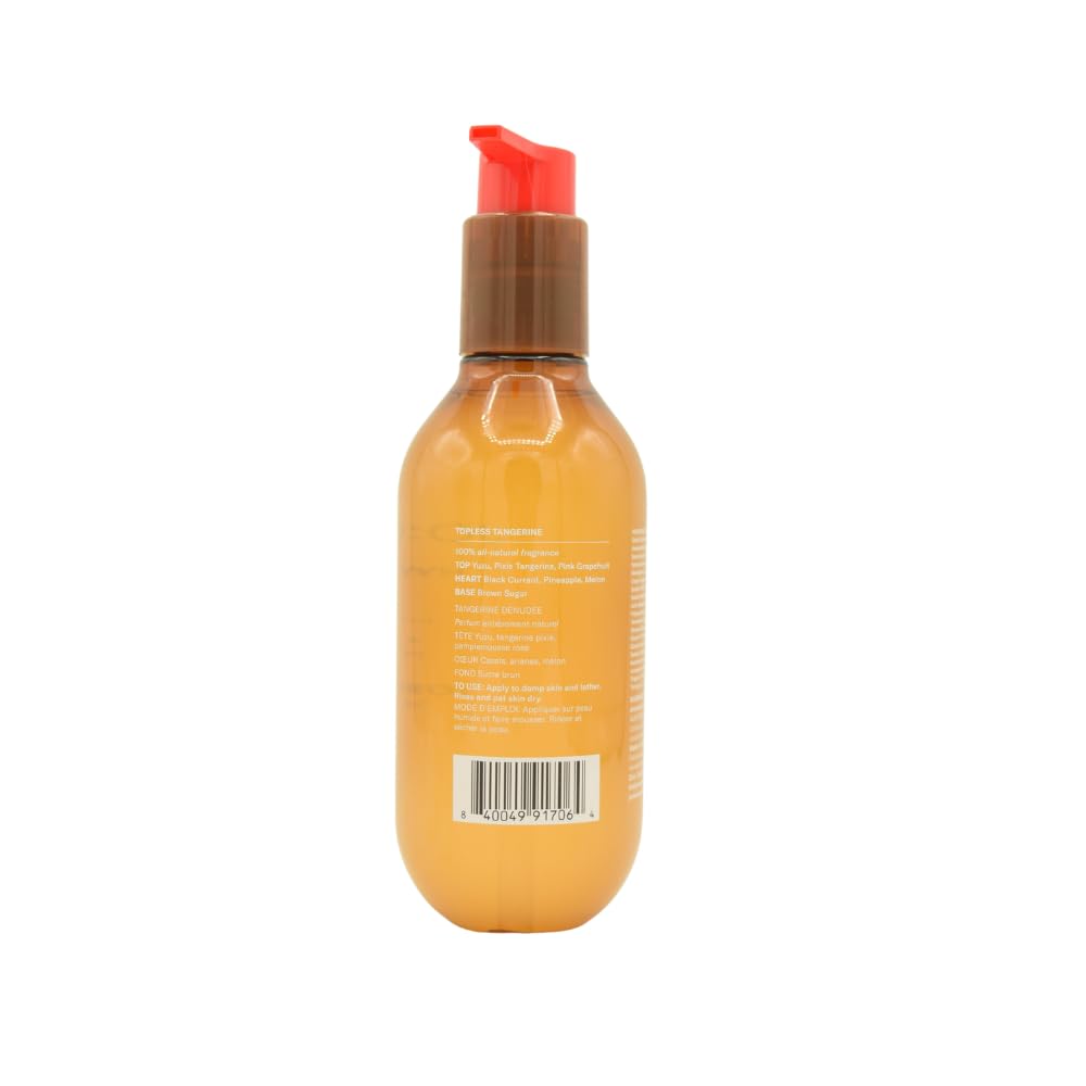 Josie Maran Hydrating + Cleansing Argan Body Wash, Topless Tangerine, 8.45 oz