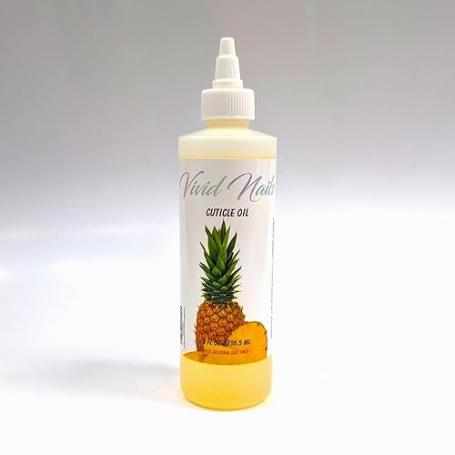 Vivid Nails Cuticle Oil Scented Salon Quality, 8oz (Pineapple)