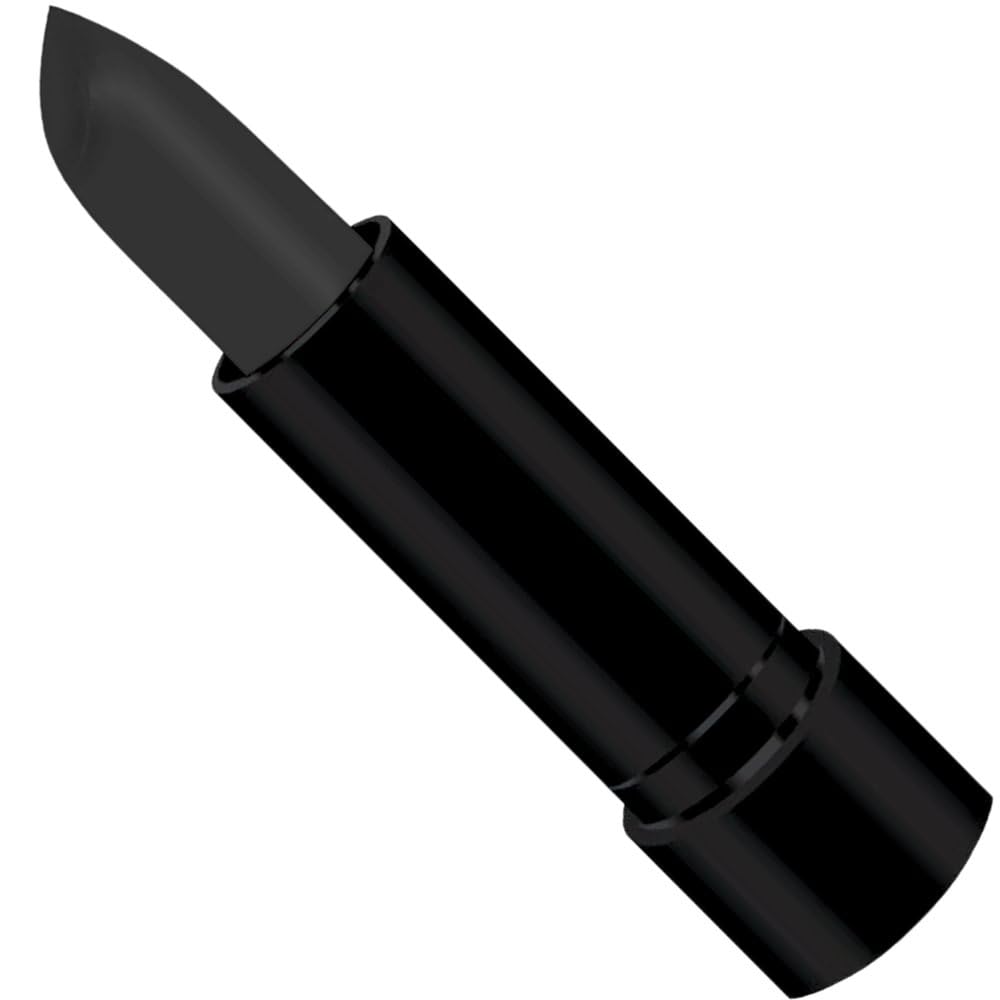 AMSCAN Bold & Daring Black Lipstick (0.08 oz)- 1 Pc - Perfect for a Striking Look and Unleashing Your Inner Rebel