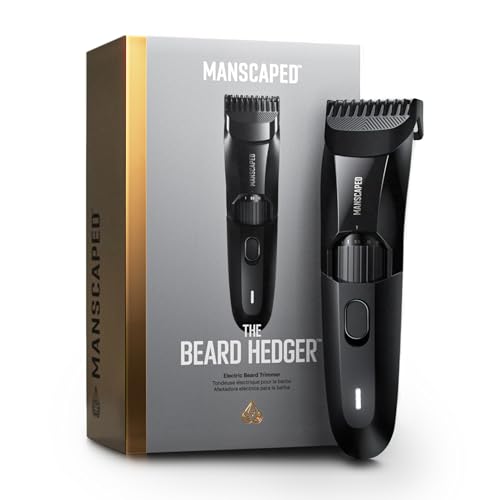 MANSCAPED® The Beard Hedger® Men's Premium Beard Trimmer, 20 Length Adjustable Blade Wheel, Stainless Steel T-Blade for Precision Facial Hair Beauty and Personal Care MANSCAPED Default Title